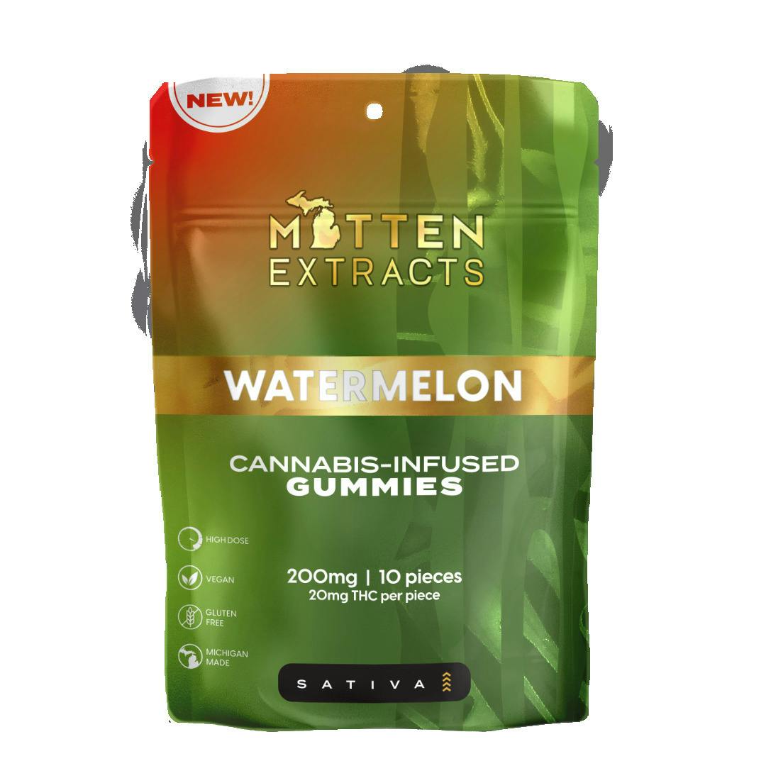 Mitten Extracts 200mg Gummies Watermelon