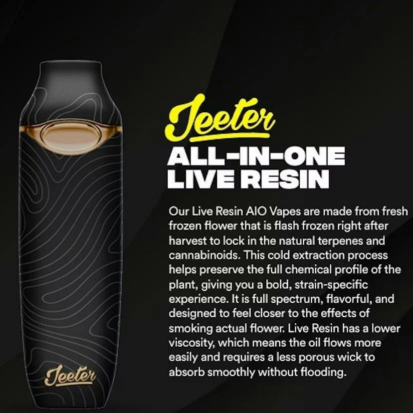 Jeeter 1g Live Resin Disposable Pink Bubba