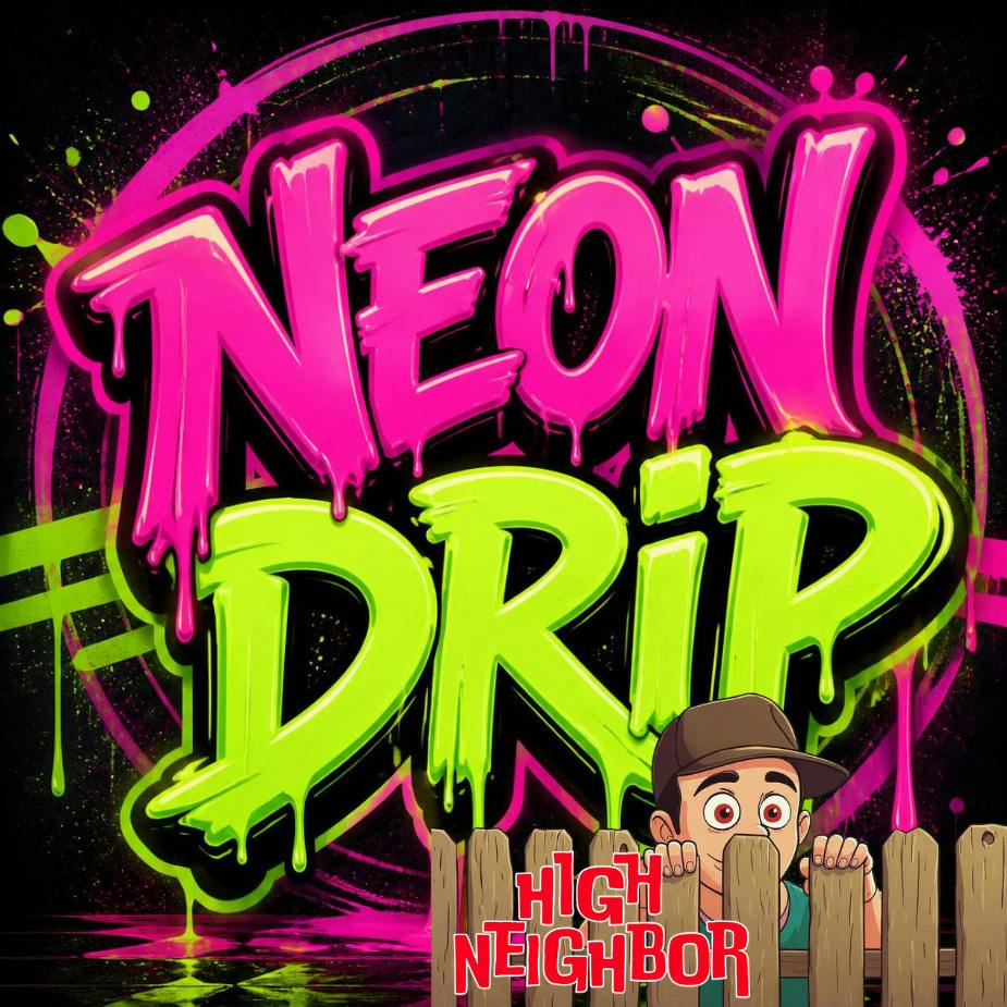 High Neighbor Flower Neon Drip