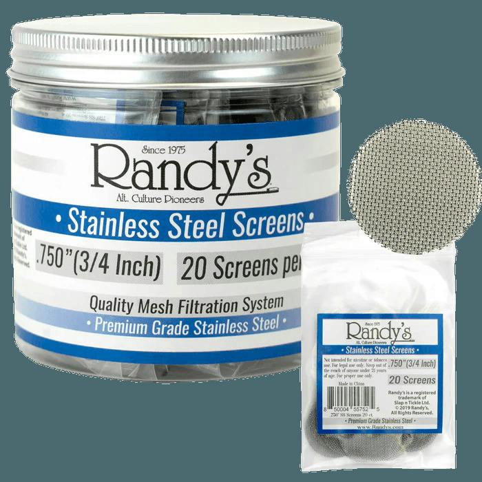 Randy's Stainless Steel .750" Screen Jar