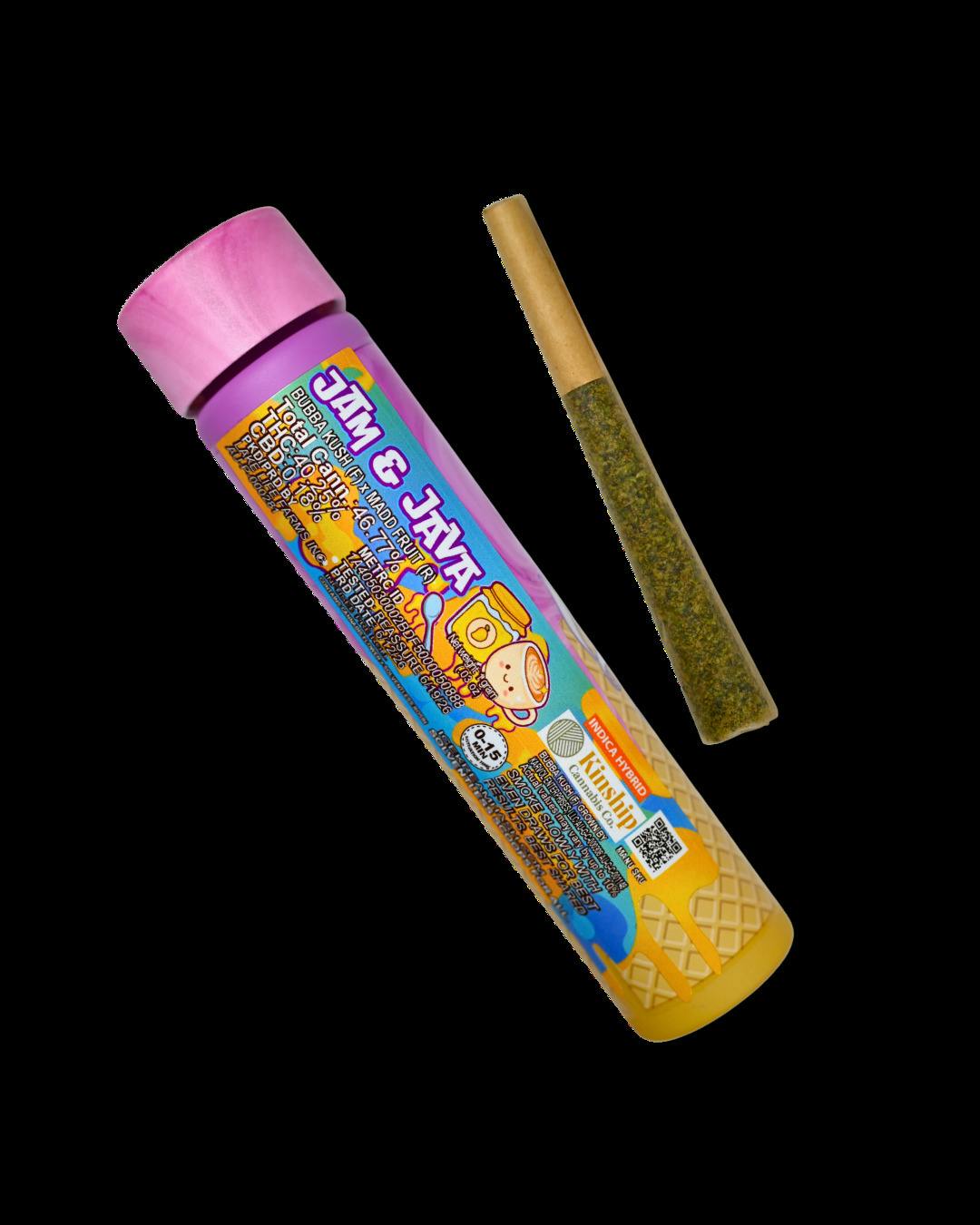 Jam and Java Infused Rosin Pre-Roll cannabis product