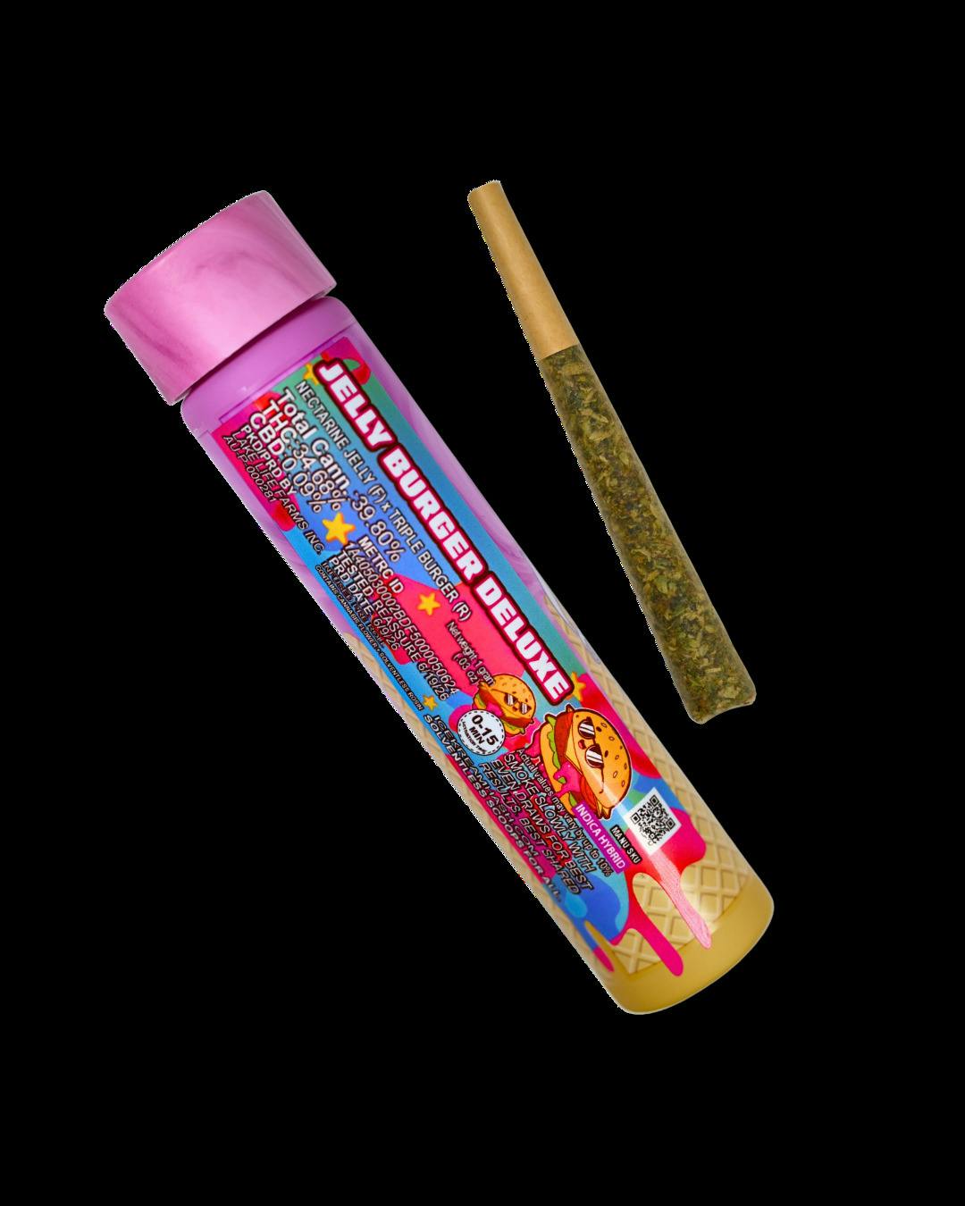 Jelly Burger Deluxe Infused Rosin Pre-Roll cannabis product