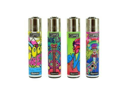 Clipper Lighter - Hippie Colorful