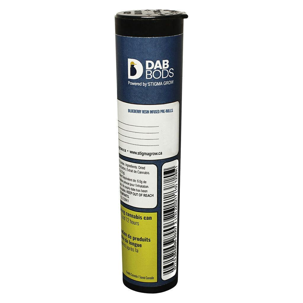 Dab Bods - Blueberry Resin Infused Pre-Rolls - 3x0.5g