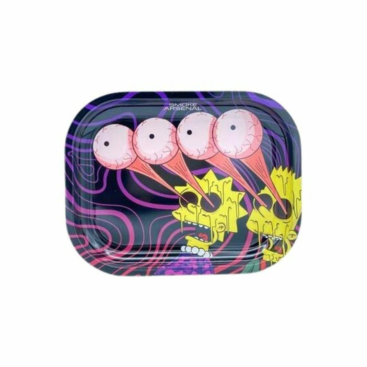 Bart and Lisa Metal Rolling Tray - Small