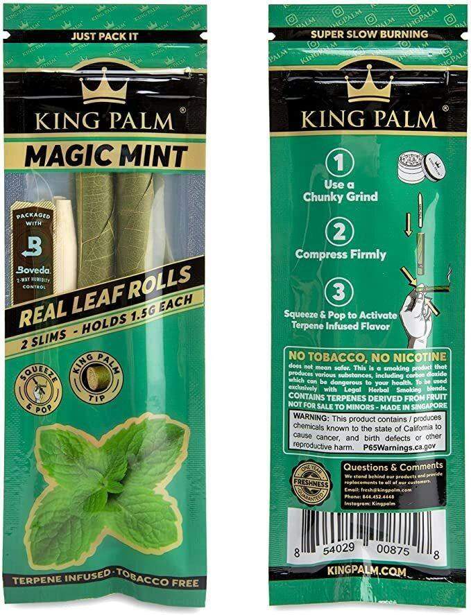 King Palm 7mm Filters - Magic Mint