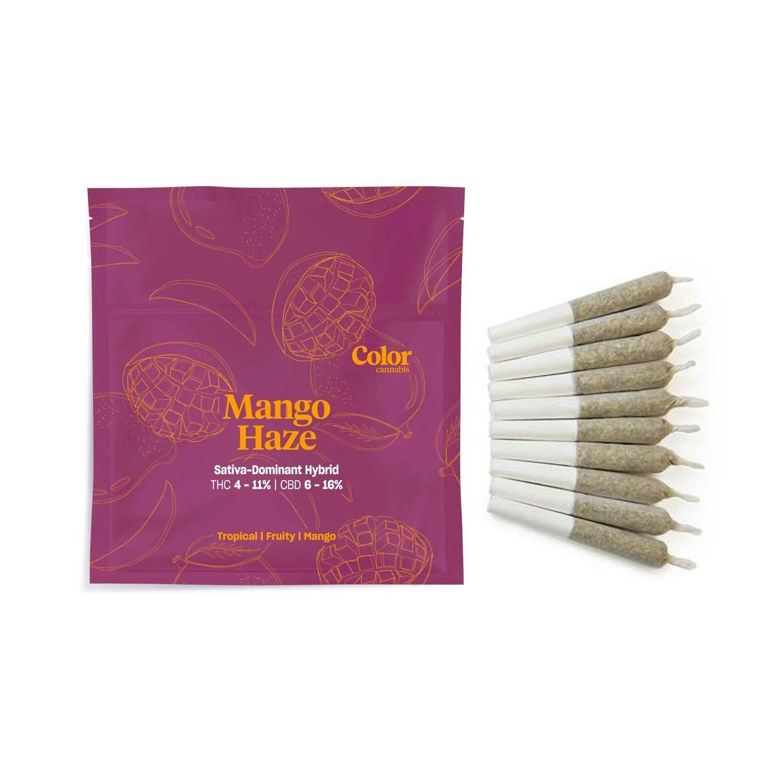 Color Cannabis - Mango Haze Pre-Rolls - CBD+ - 10x0.35g