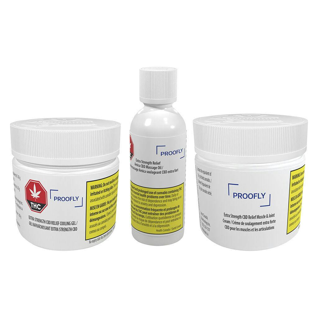 Proofly - Extra Strength CBD Relief Kit - 3 Pack
