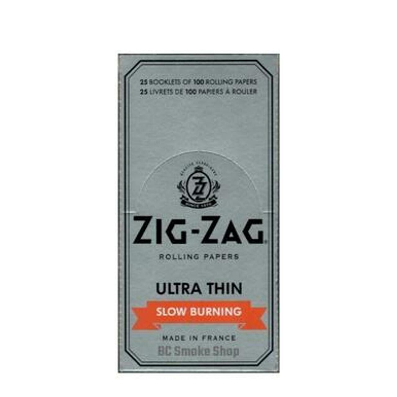 Zig Zag - Ultra Thin Slow Burning - Silver