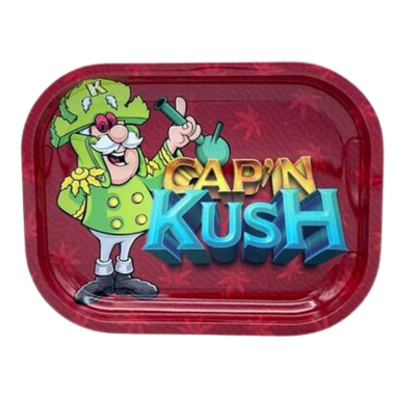 Capn Kush Metal Rolling Tray - Small