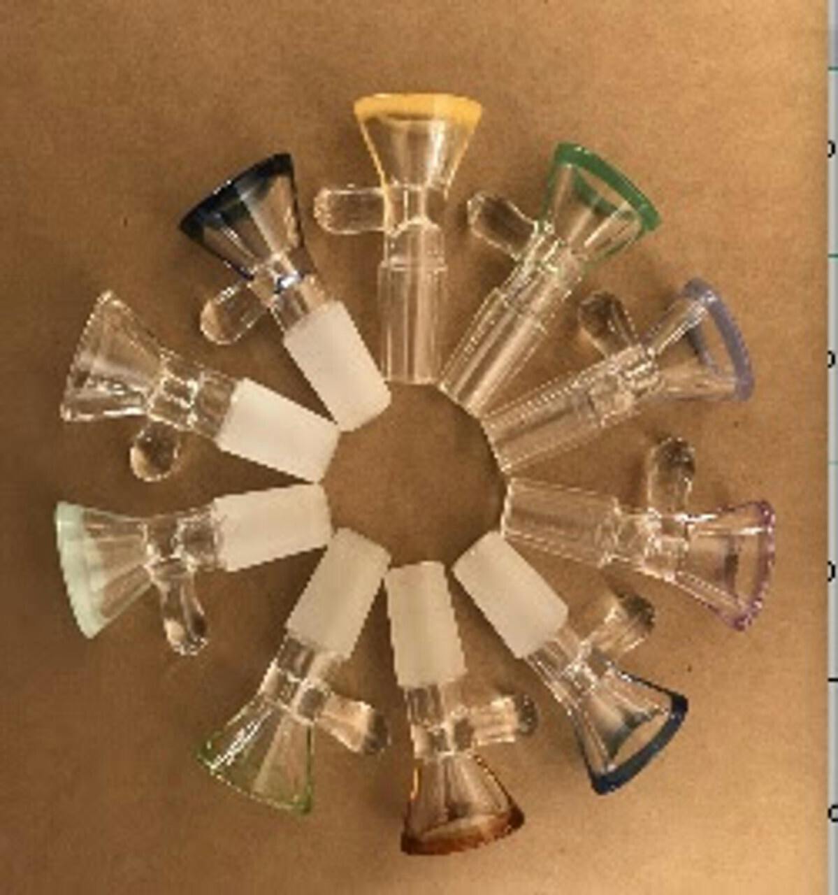 Coloured Top Glass Bowl - 14mm