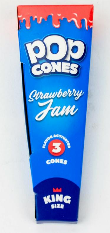 Pop Cones - Strawberry Jam Red Papers - 1 1/4 - 6 Pack