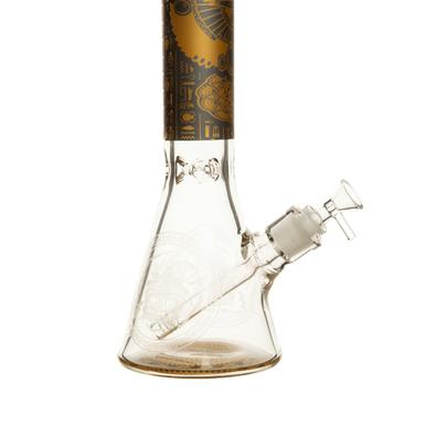Mesoamerican 16" Glass Beaker Bong