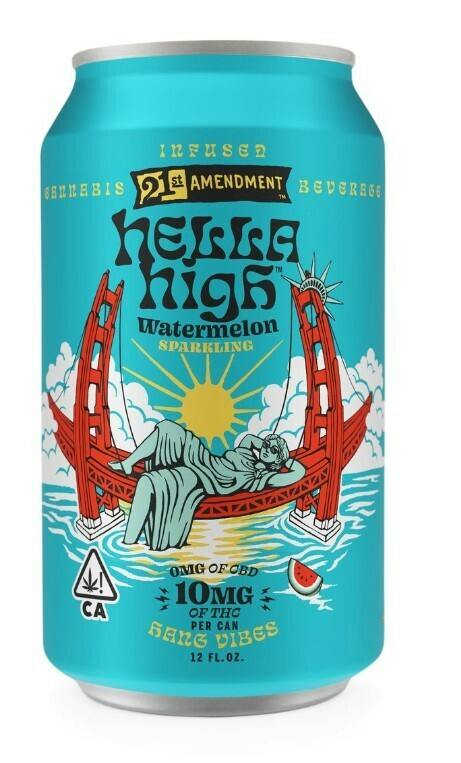 HELLA HIGH WATERMELON 10MG