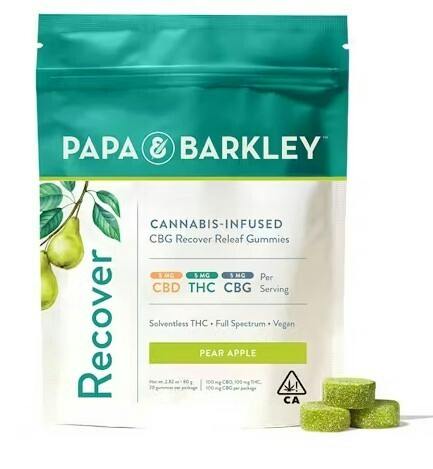 5:5:5 PEAR APPLE: 5:5:5 PEAR APPLE RECOVERY CBG:CBD GUMMIES 20 PACK 100MG