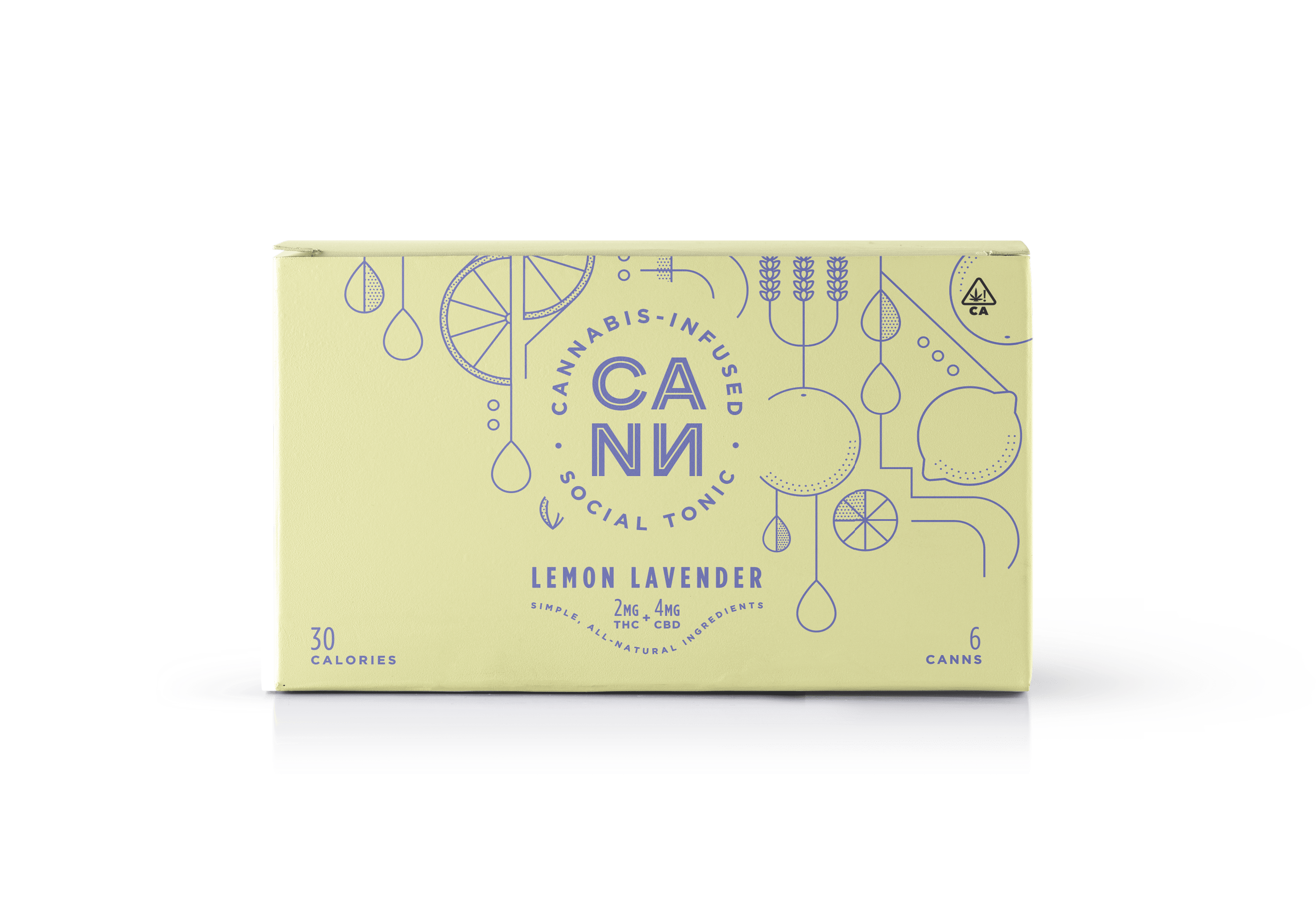 LEMON LAVENDER: LEMON LAVENDER TONIC 6 PACK 12MG
