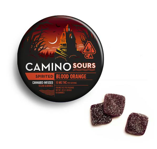 Blood Orange: BLOOD ORANGE SOUR GUMMIES 10 PACK 100MG