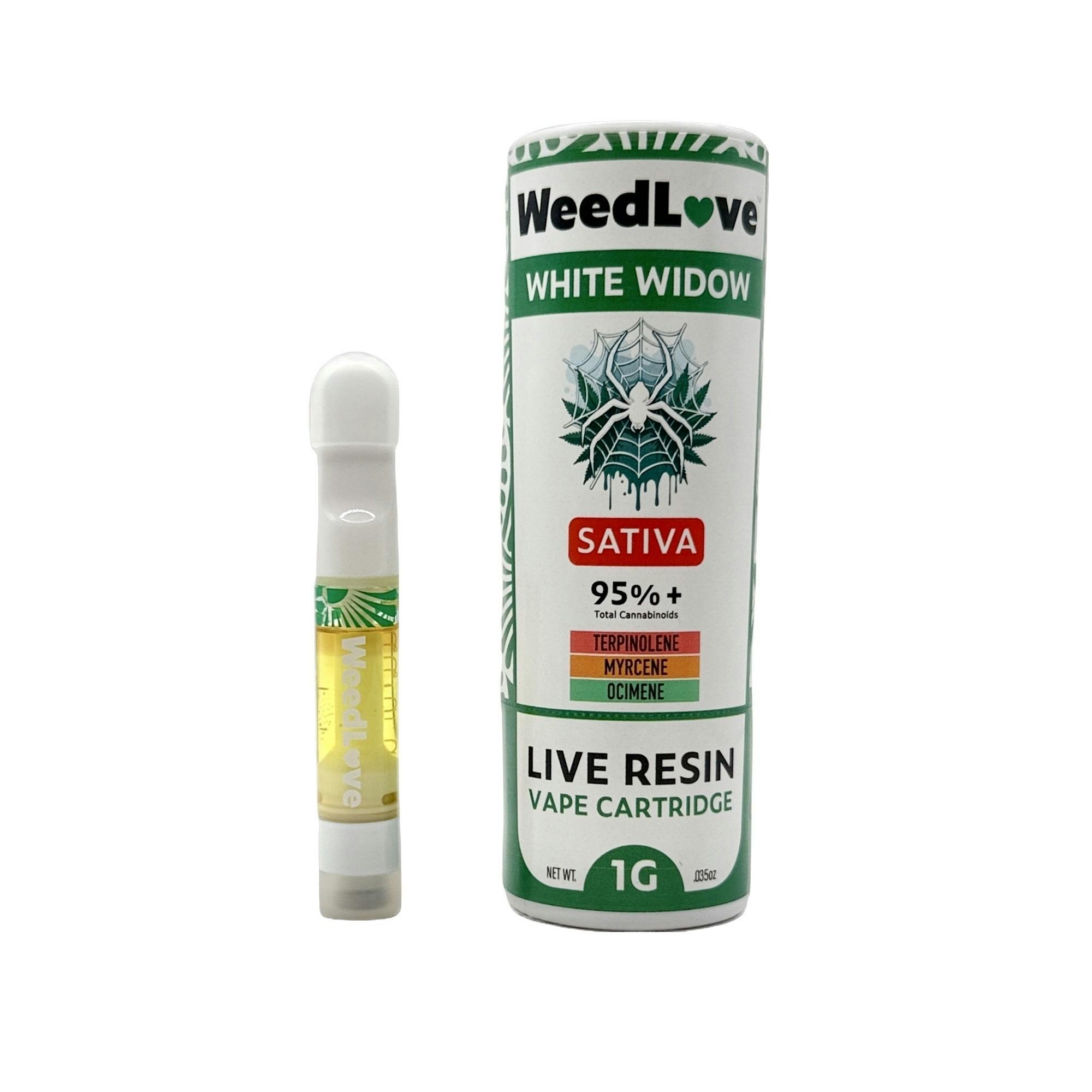 WHITE WIDOW LIVE RESIN CARTRIDGE 1G