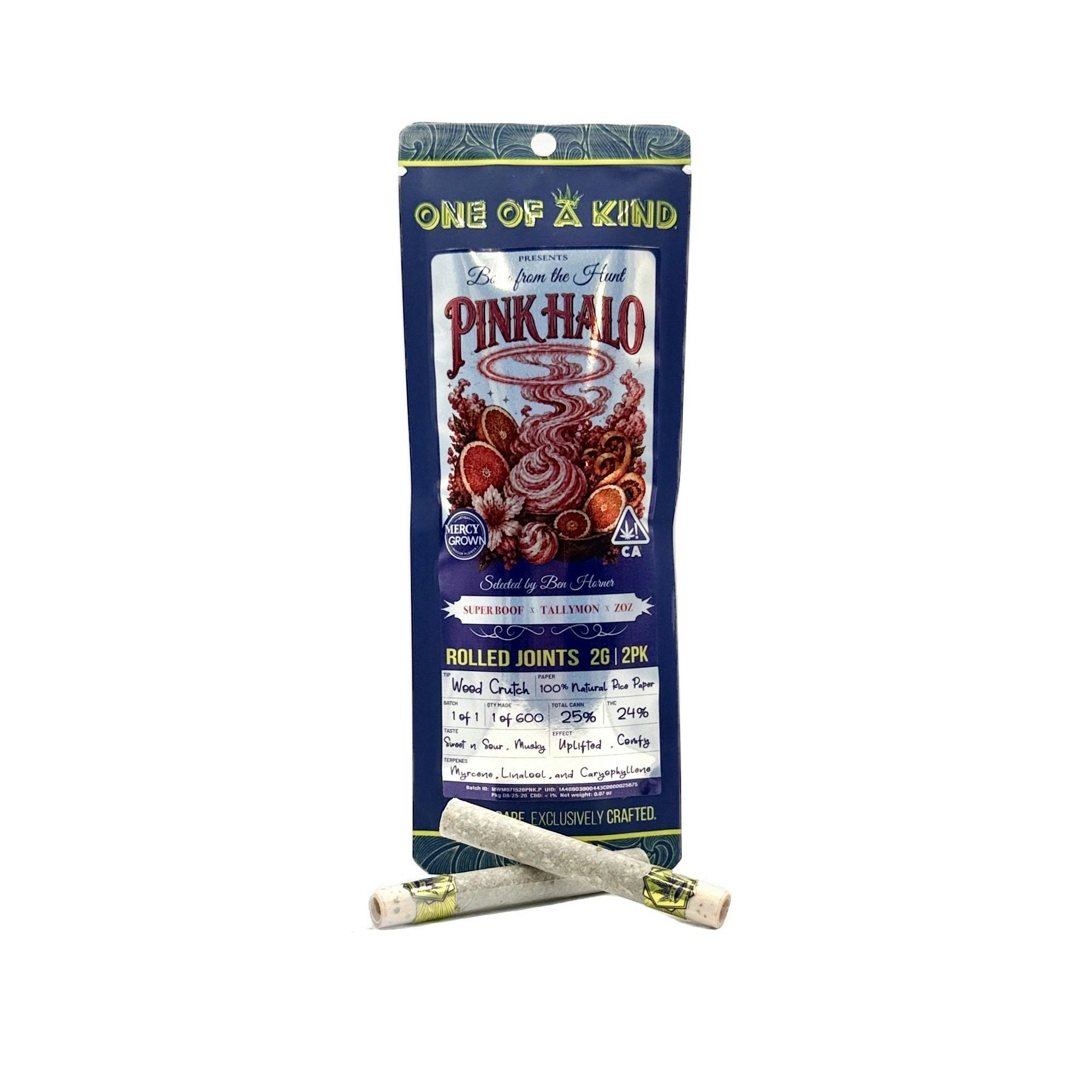 Pink Halo prerolls 2 Pack 2G