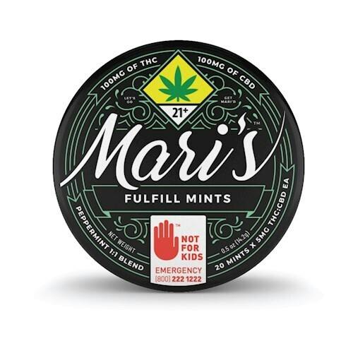 Peppermint 1:1 CBD Fulfill Mints