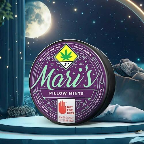 Pillow Peppermint 1:1:1 CBD|CBN + Melatonin Mints