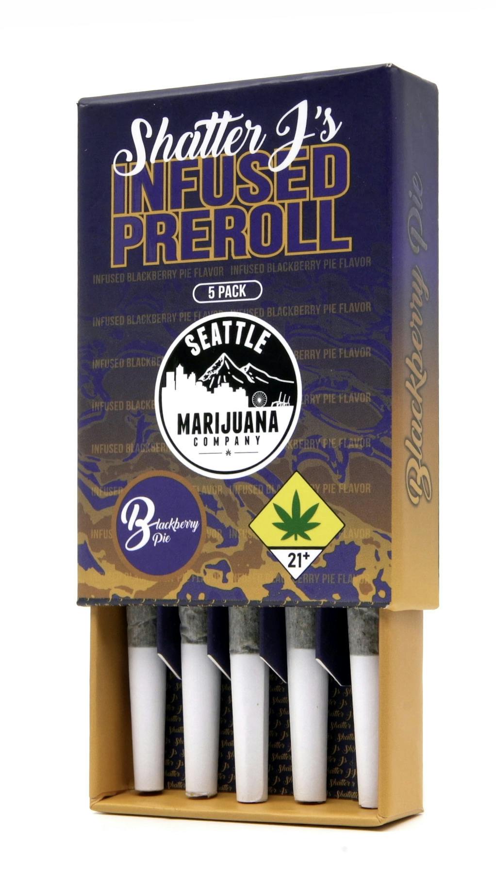 Blackberry Pie Shatter J's Pre-Roll 5-pack | 5g (DOH)