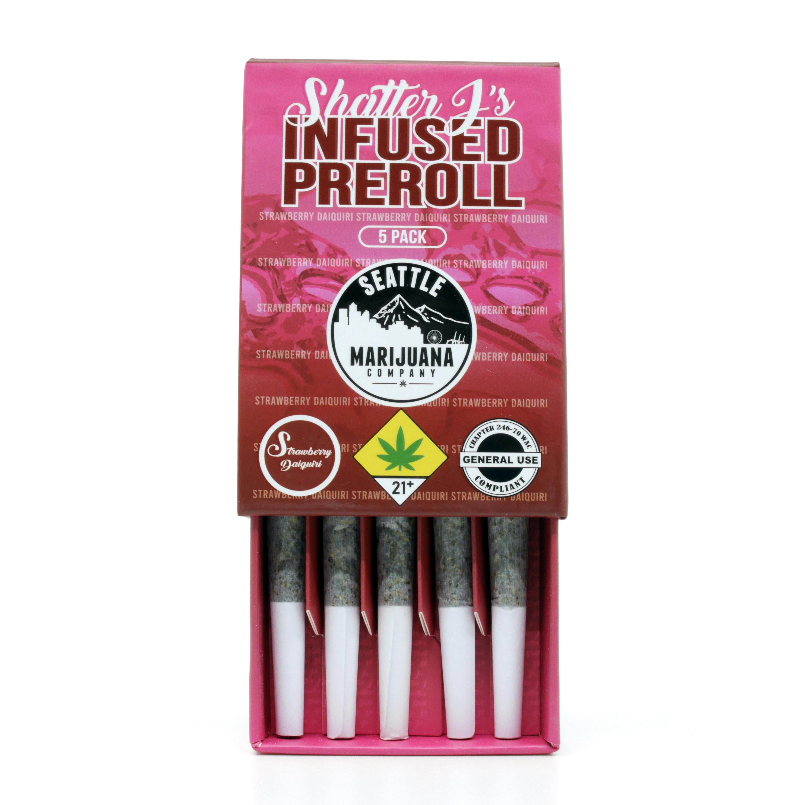 Strawberry Daiquiri Shatter J's Pre-Roll 5-pack | 5g (DOH)