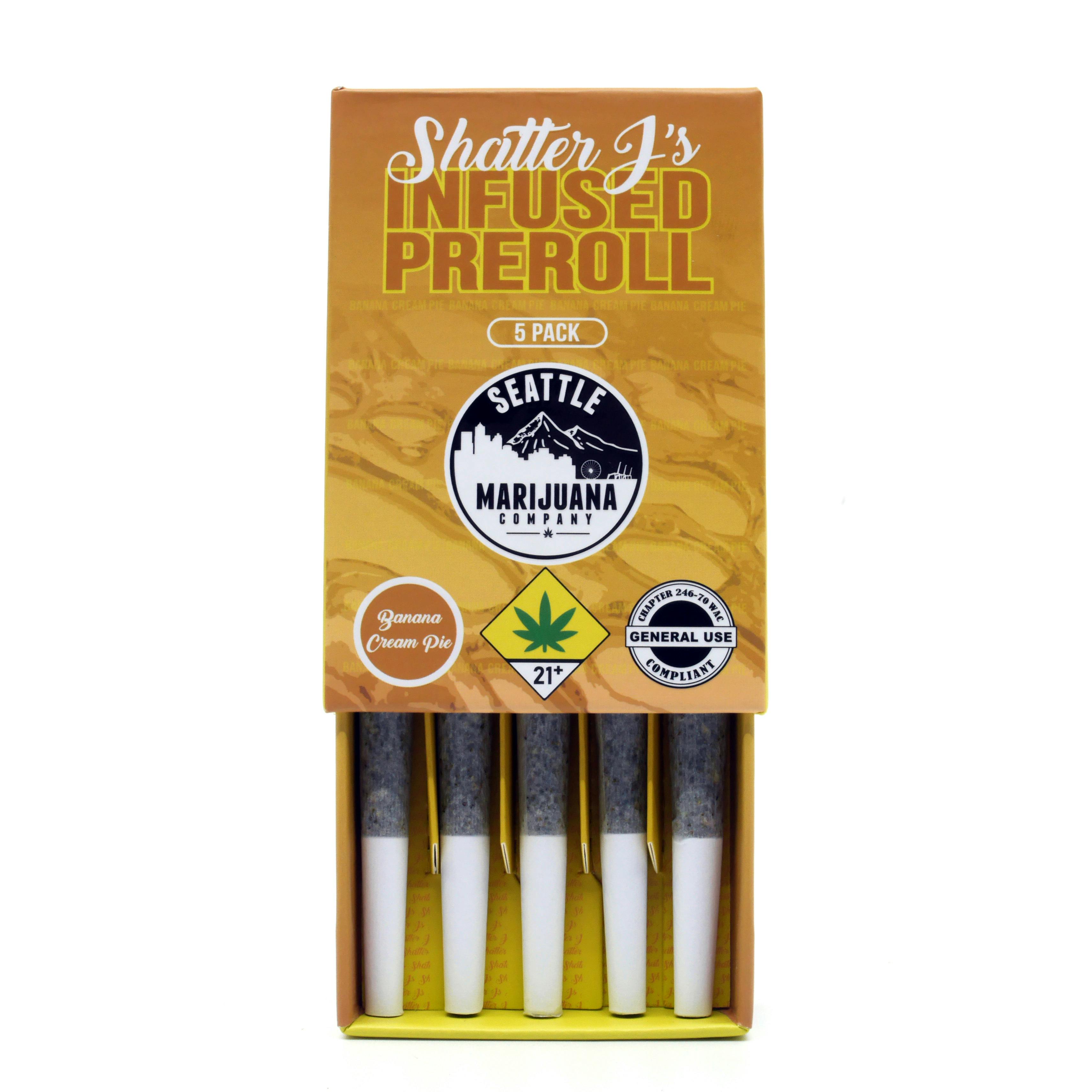 Banana Cream Pie Shatter J's Pre-Roll 5-pack | 5g (DOH)