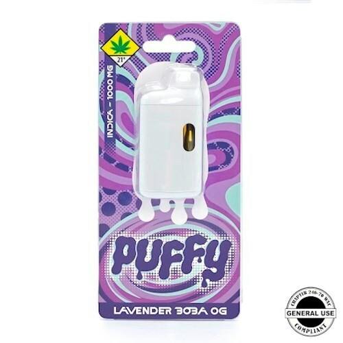 Lavender Boba OG Puffy Distillate Disposable | 1g (DOH)