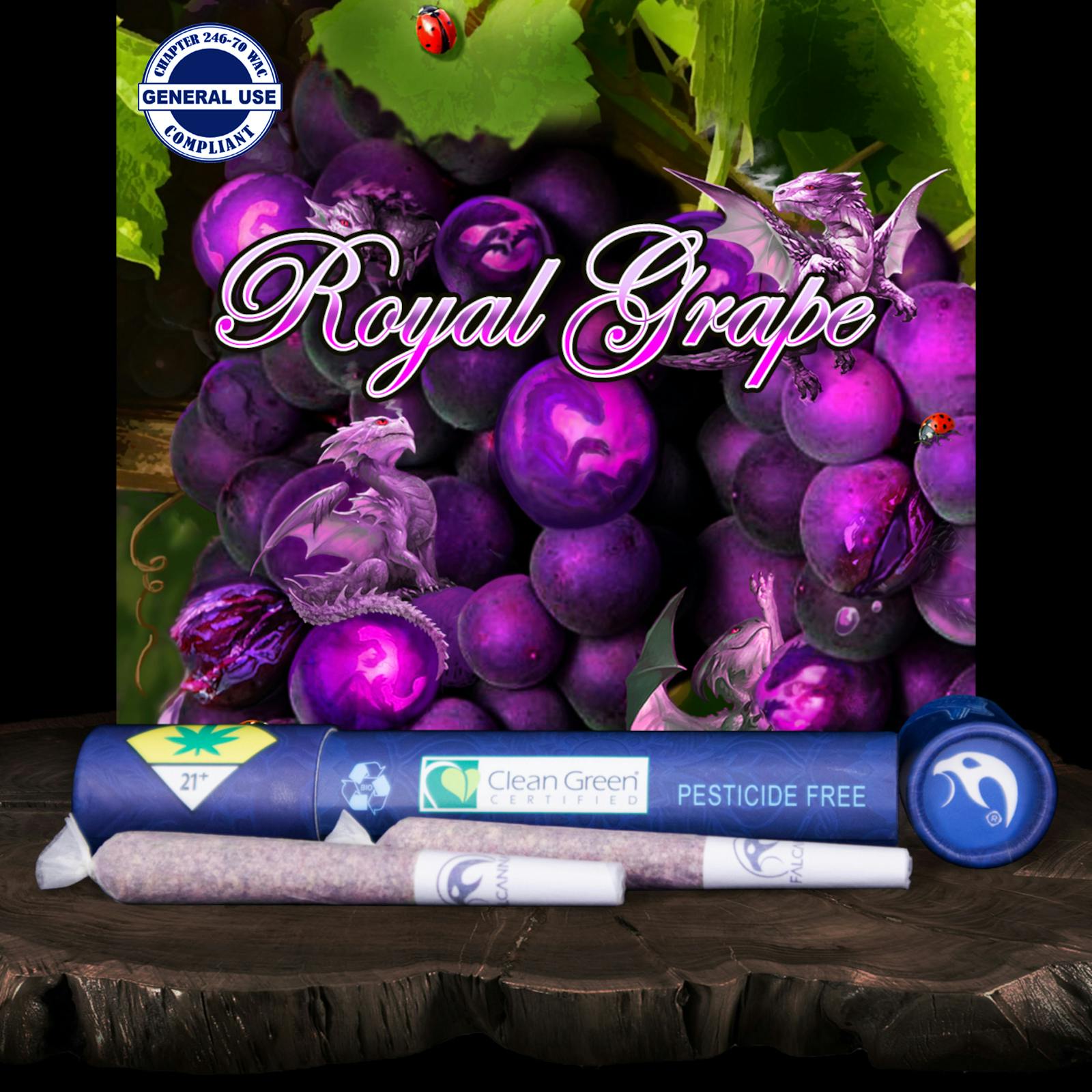 Royal Grape Pre-Roll 2-pack | 1.2g (DOH)