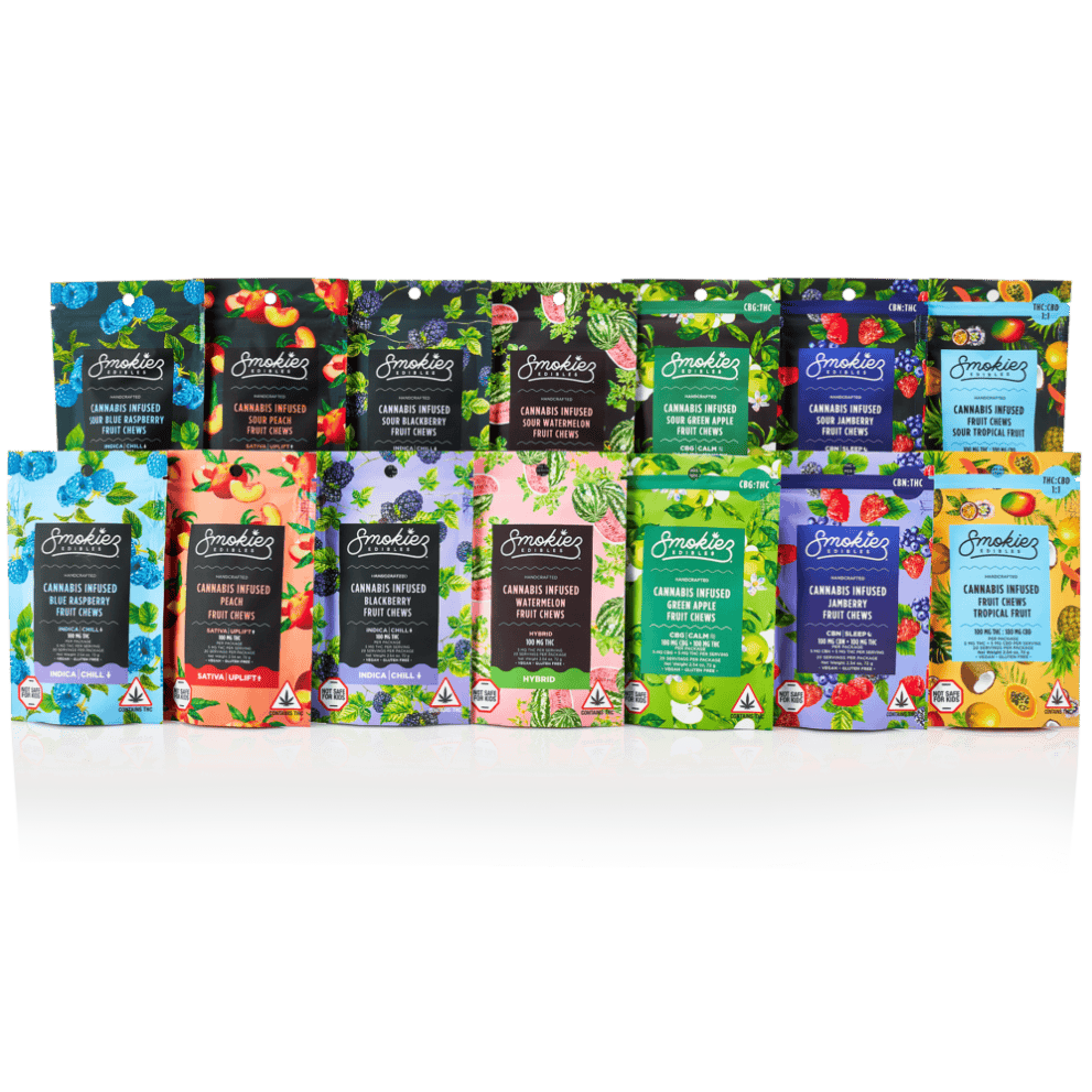 Smokiez Fruit Chews Green Apple 1:1 CBG