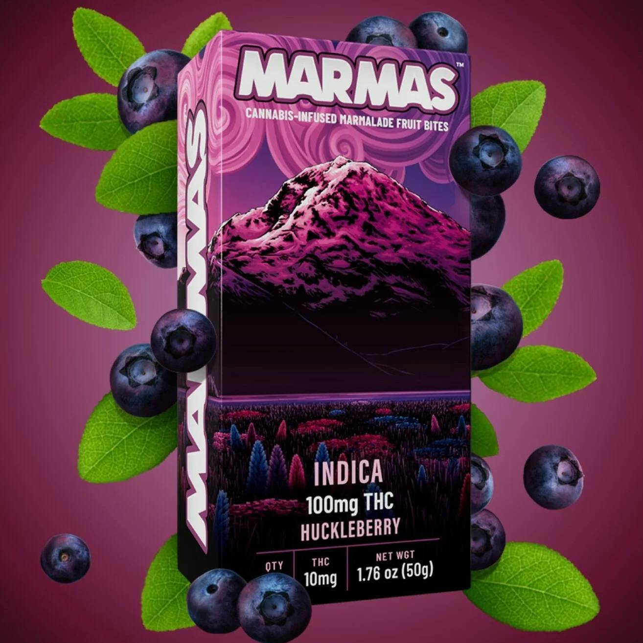 Huckleberry Marmas Gummies Indica | 100mg (DOH)