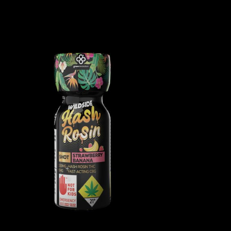 Strawberry Banana Wildside Hash Rosin Shot CBG | 105mg (DOH)