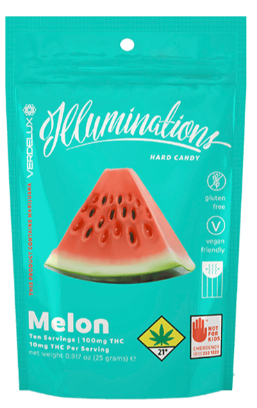 Illuminations Mellon Hard Candy 10-Pack Edibles Verdelux | 100mg (DOH)