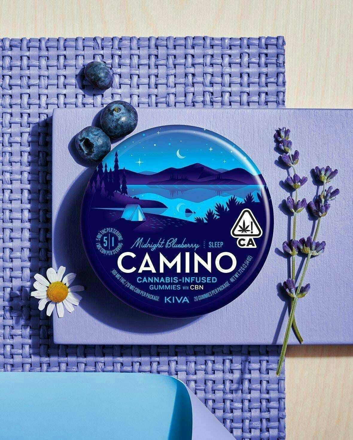 Camino - Midnight Blueberry 5:1: THC:CBN - 100mg Gummies