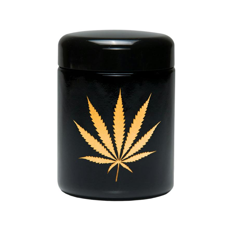 Gold Leaf Stash Jar- 1/2 oz