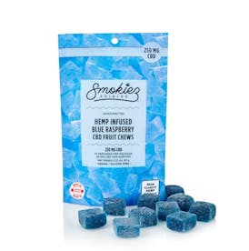 Smokiez CBD 250mg Blue Raspberry Chews