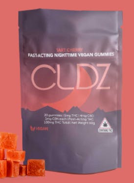 CLDZ - 200mg Indica Gummies - Cherry Nighttime CBN