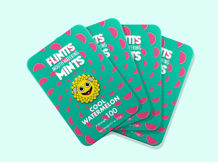 Flintt's Mints - - Cool Watermelon