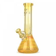 Beaker Tube Bong - 12" - Amber