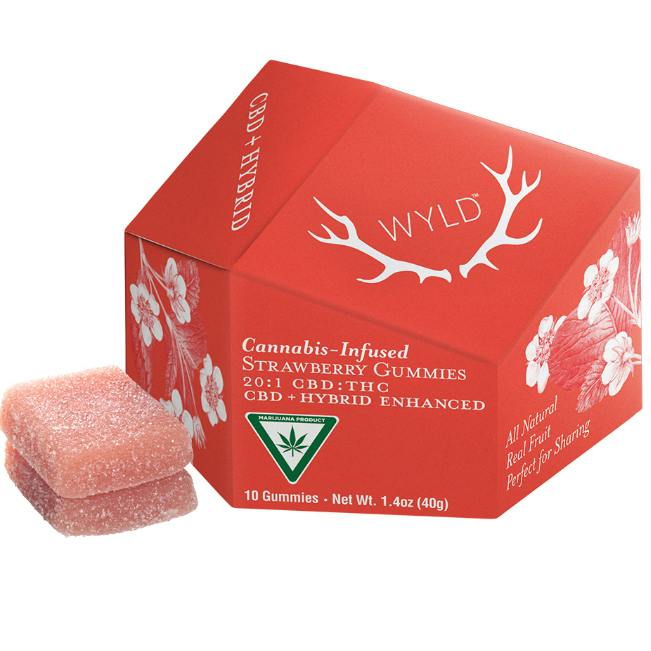 STRAWBERRY 1:20 | HYBRID + CBD ENHANCED GUMMIES 10MG THC: 200MG CBD (SPECIAL)