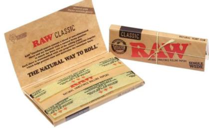 RAW SINGLE WIDE PAPERS