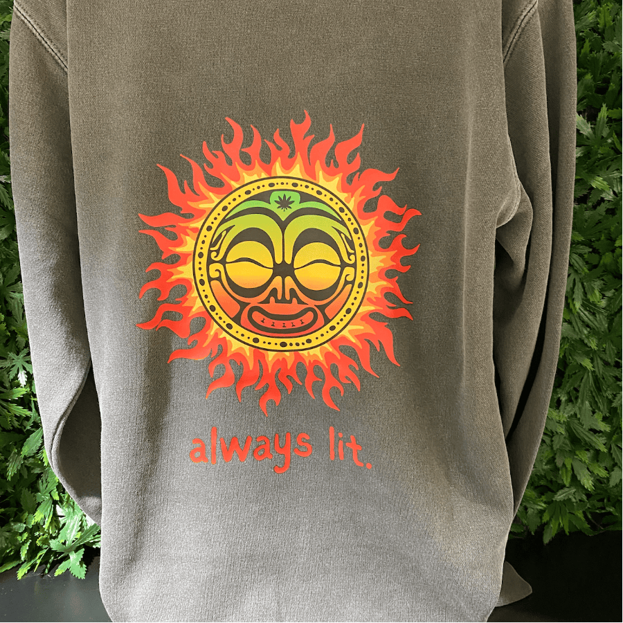 Gray Unisex Sweatshirt Crewneck - 2XL - BOTH