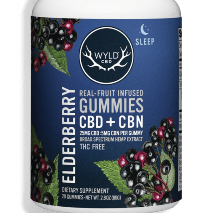 Wyld CBD Gummies 20pk- 500mg - Elderberry - BOTH