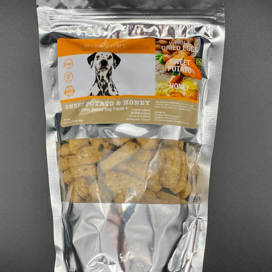 Wise Owl CBD Dog Treats - Sweet Potato Honey