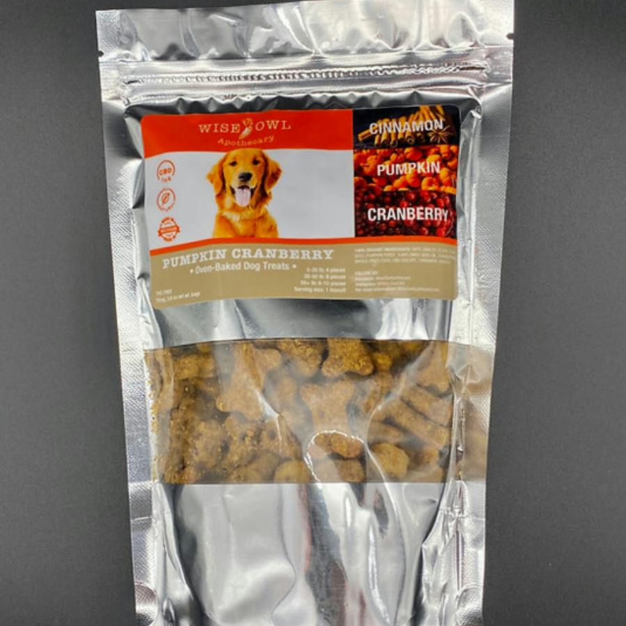 Wise Owl CBD Dog Treats - Pumpkin Cranberry