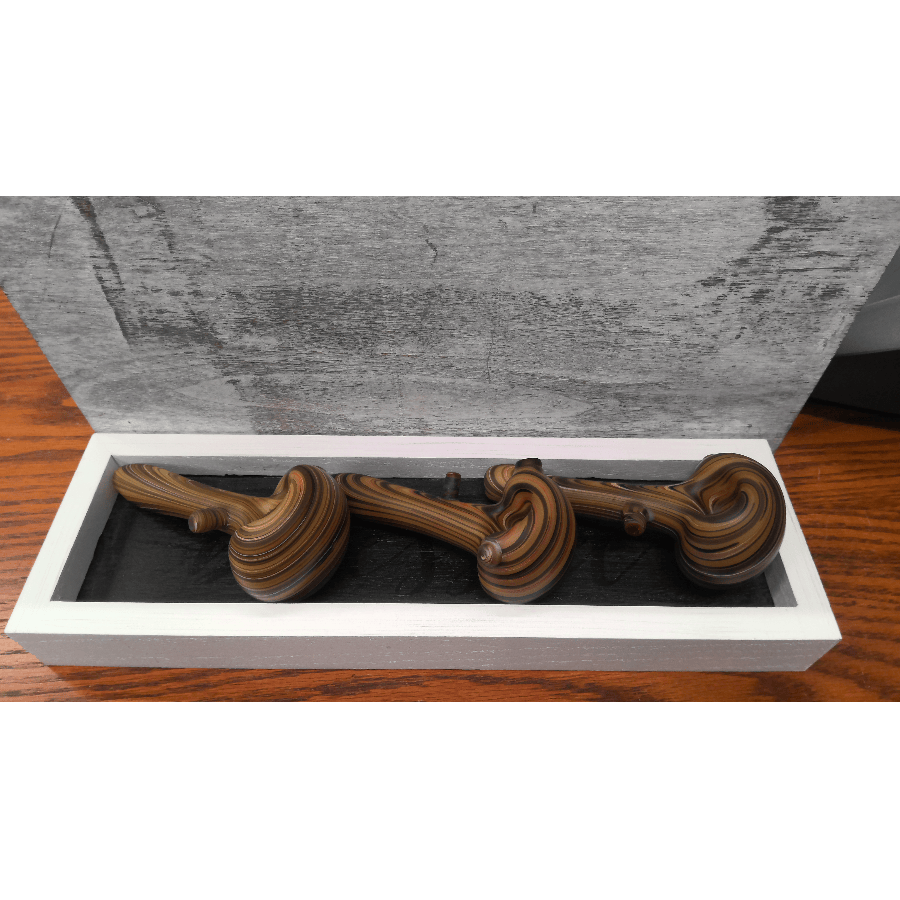 Woodgrain Glass Pipes - BOTH