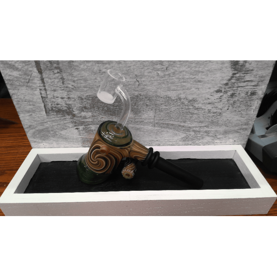 Woodgrain Hammer Glass Pipe - BOTH