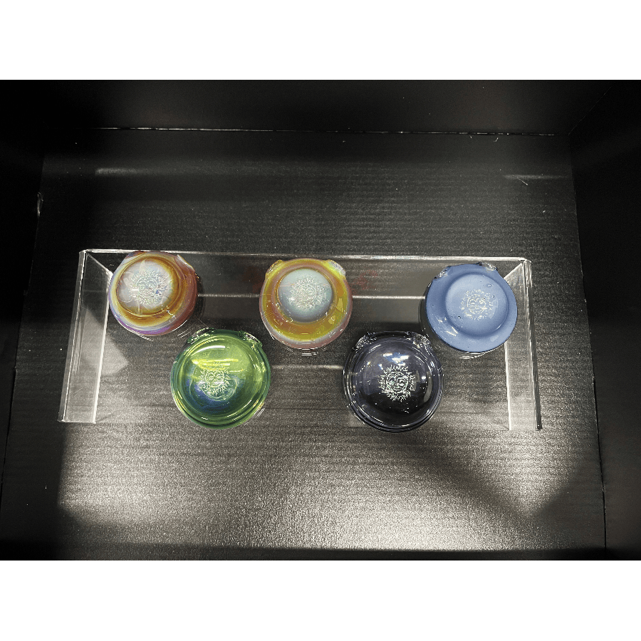 Fire Island Dichroic Hollow Pendants - BOTH