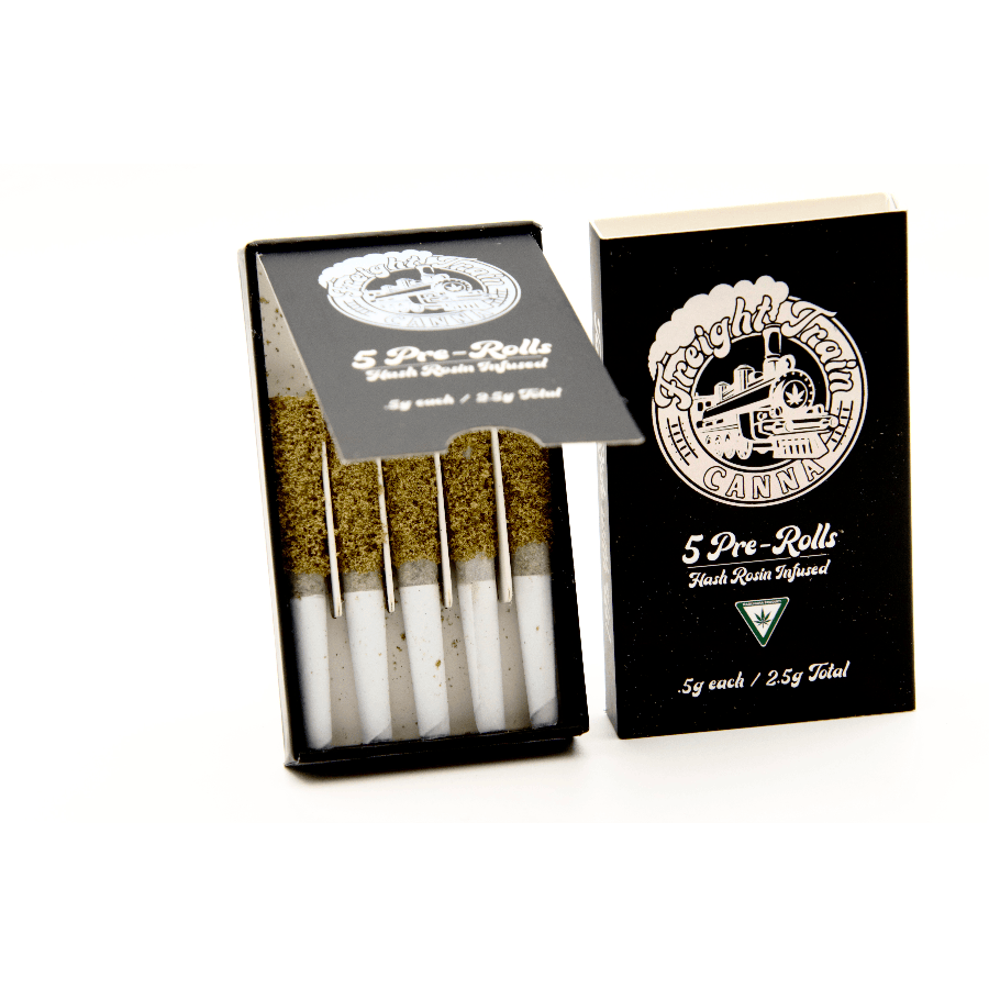 Freight Train Canna Infused Prerolls 5pk-.5g - King Louis XIII